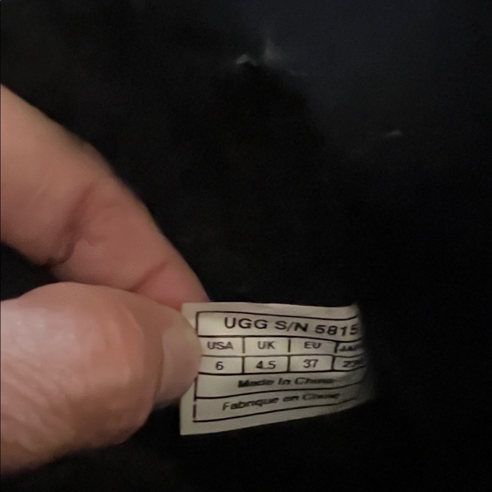 UGG, size 6, Classic Black Tall Boots - Picture 9 of 14